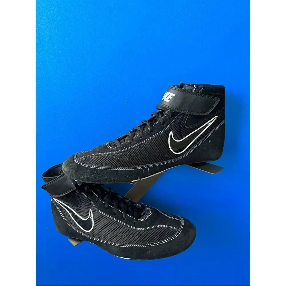Nike Speed Sweep VII Wrestling Shoes 366683-001 - Black & White Men's Size 11.5